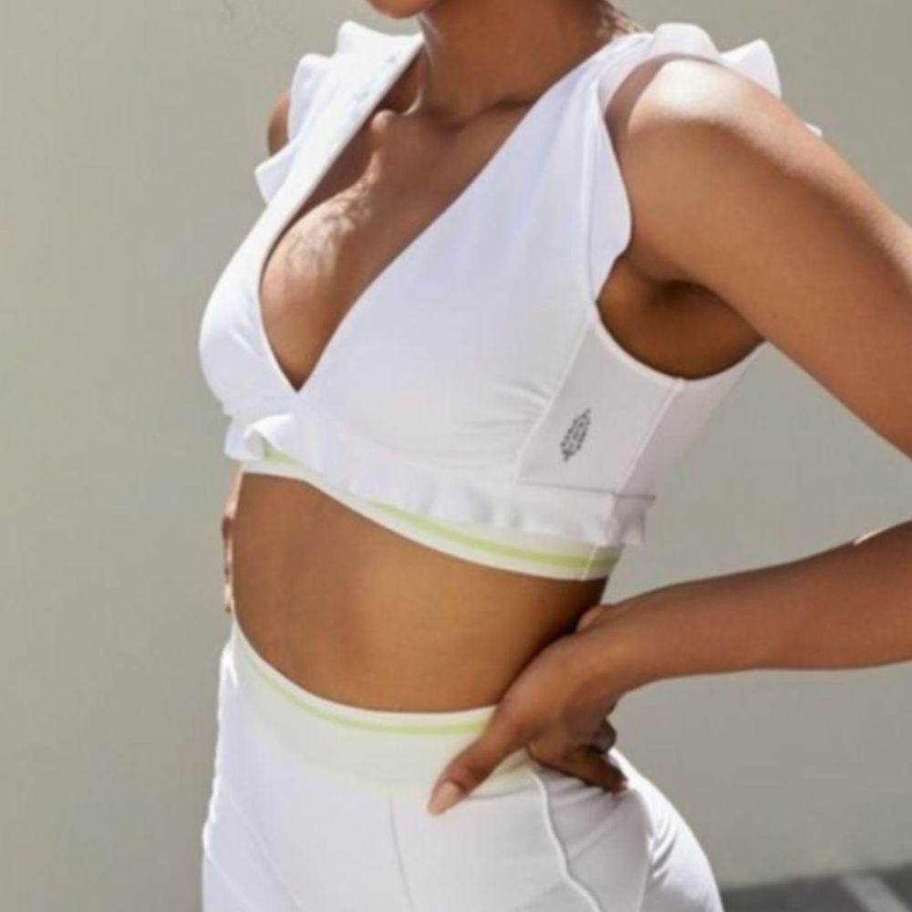 Free People Movement Sanctuary Ruffle Sports Bra